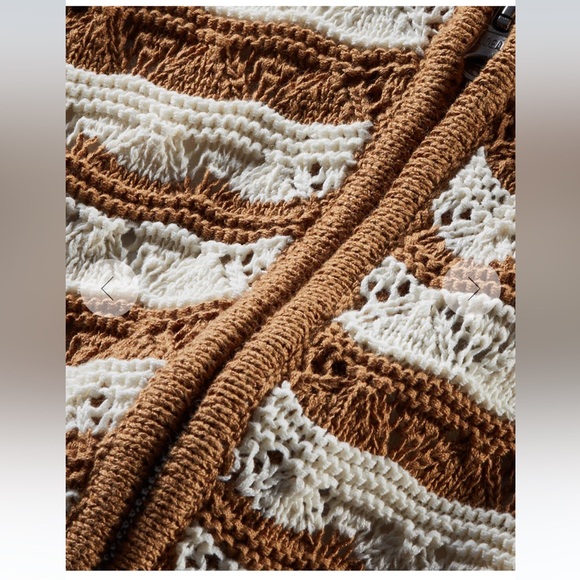 $258 NWT Veronica Beard Ariana Dickey Jacket insert dual zip tan white stripe - Picture 8 of 14